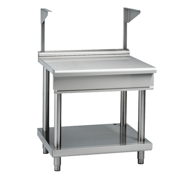 Waldorf 800 Series BTL8900S-LS - 900mm Bench Top With Salamander Support Low Back Version Leg Stand