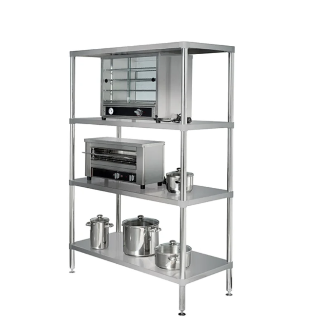 Simply Stainless Adjustable Stainless Steel 4 Tier Shelving SS17 1200mm Wide