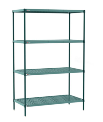 Metro Super Erecta PRO Polymer Mat Shelving - 4 Tier (18"x 72" 4 - Mat Style Shelves)