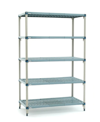 Metro Max Q 5 Tier Shelving (24&quot; x 60&quot; - 5 Mat Style Shelves)