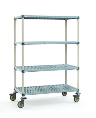 Metro Max Q 4 Tier Mobile Shelving (18" x 24") - 4 Mat Style Shelves