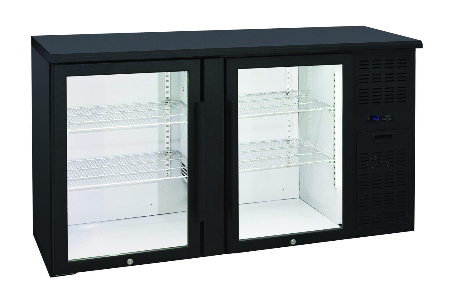 Anvil BBZ0200 Two Door Glass Backbar Fridge