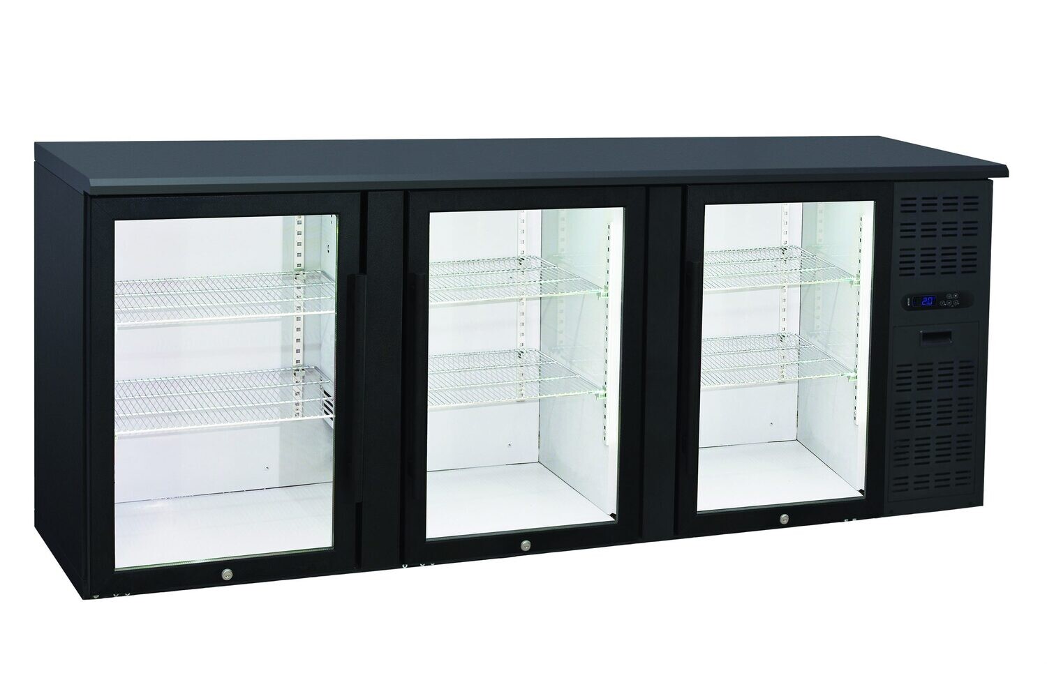 Anvil BBZ0300 Three Door Glass Backbar Fridge