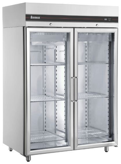 Inomak UFI2140G Double Glass Door Upright Freezer 1432L