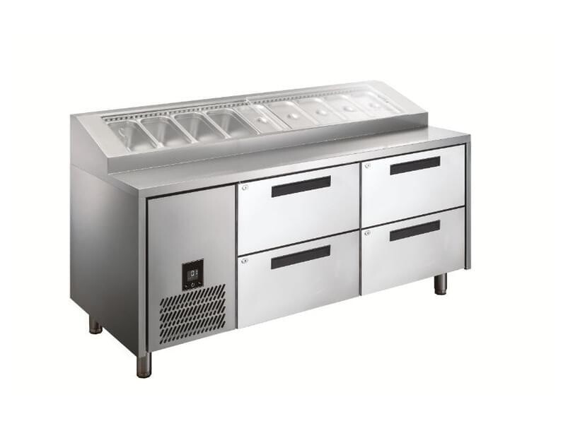 Glacian HPB1815DD 760mm Deep Drawer Pizza Prep Fridge