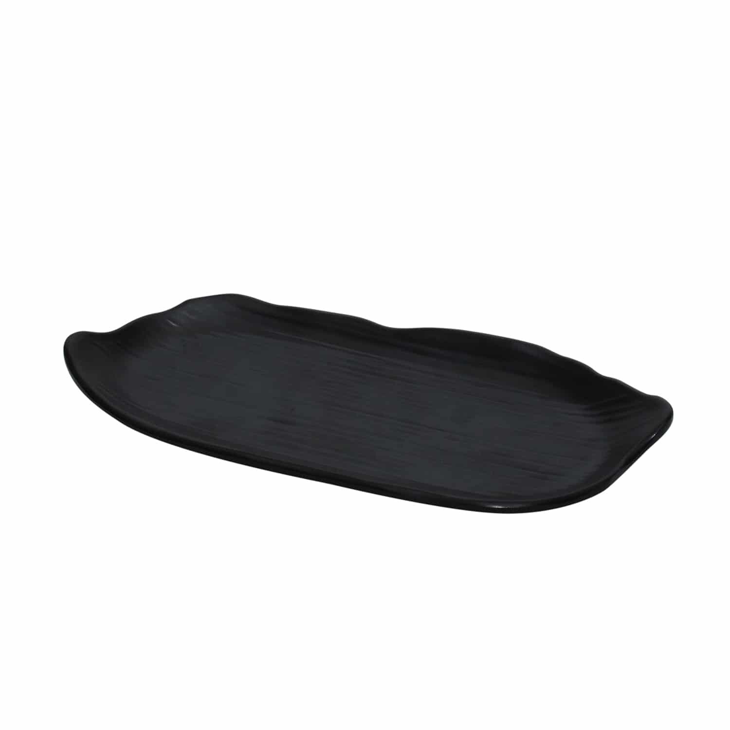 Inmiron Matte Irregular Plate 28x12cm – BLACK