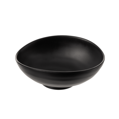 Inmiron Matte Oval Bowl 24x20cmBLACK