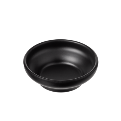 Inmiron Matte Round Sauce Dish 10.3cm – BLACK