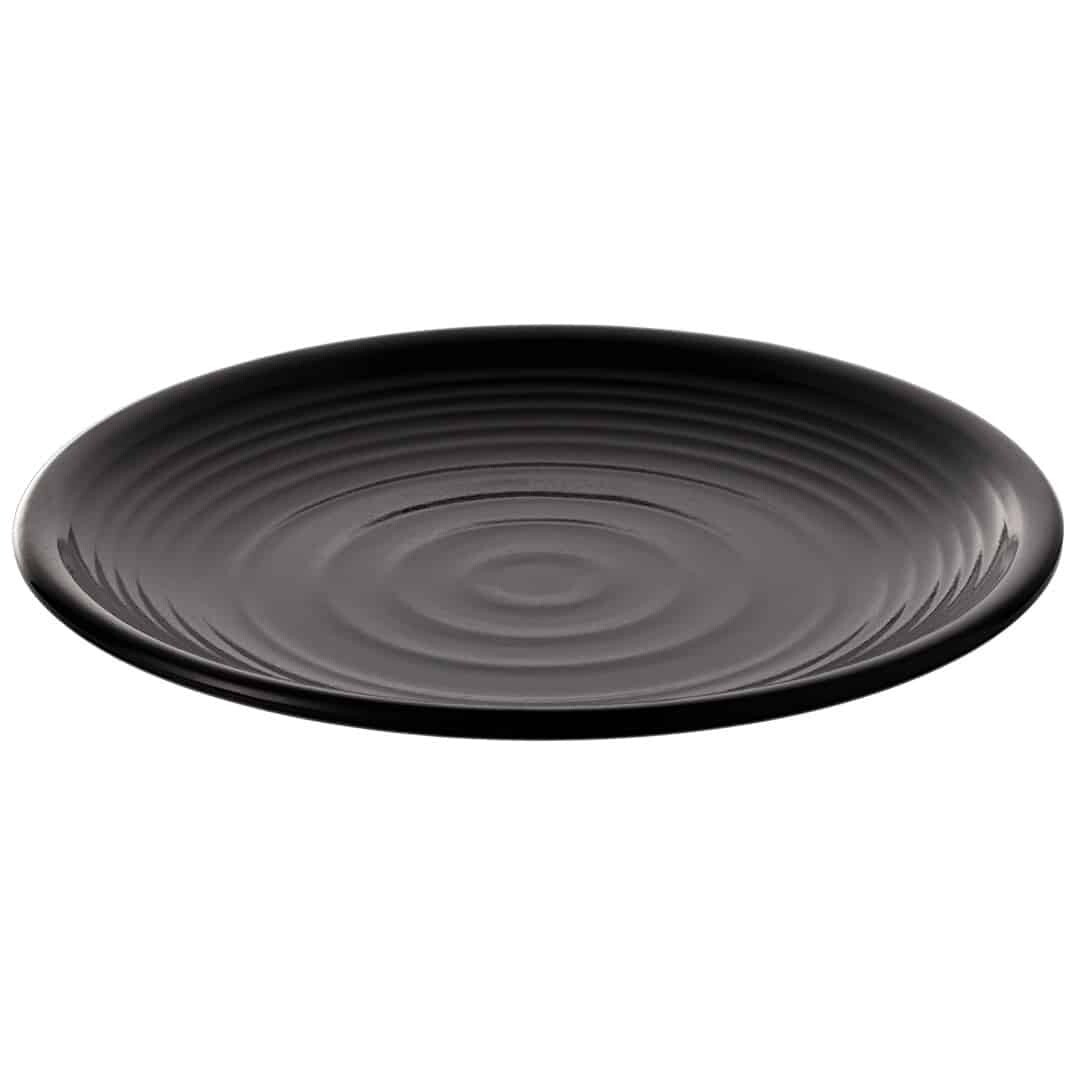 Inmiron Matte Round Plate 28cm – BLACK