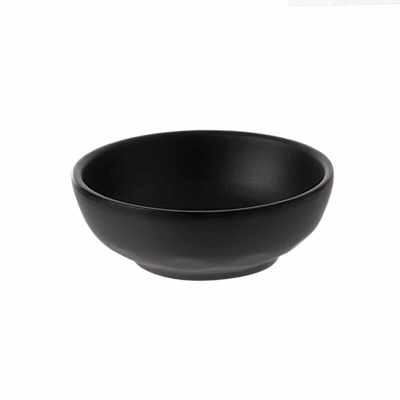 Inmiron Matte Round Sauce Dish 9.7cm – BLACK