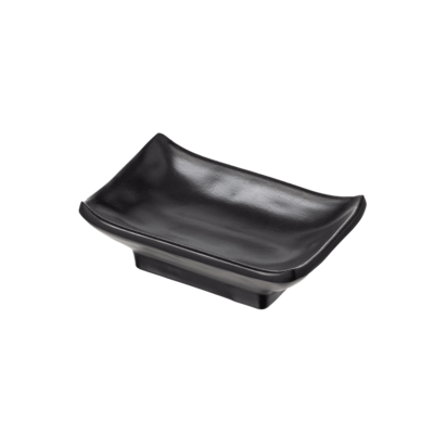 Inmiron Matte Rectangular Sauce Dish 10x6cm – BLACK