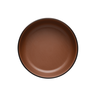 Inmiron Dual Colour Round Sauce Dish 15.5cm – Brown &amp; Black