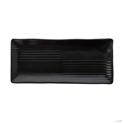 Inmiron Matte Rectangular Plate 30x13cm – BLACK