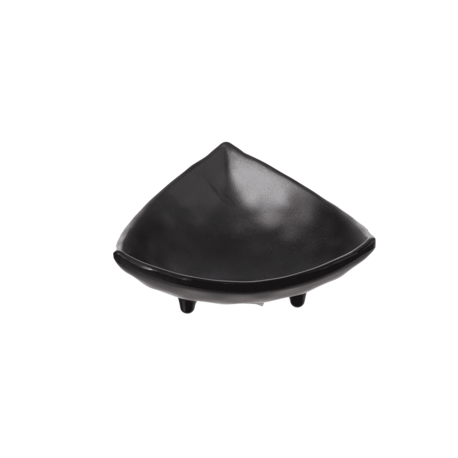 Inmiron Matte Triangle Sauce Dish 10.5×10.5cm – BLACK