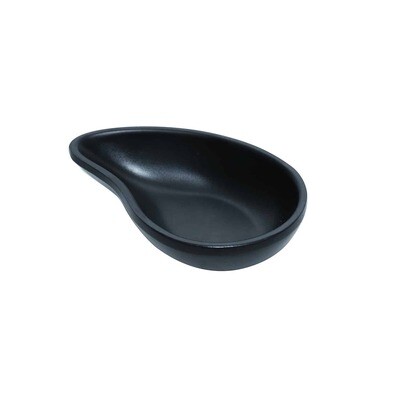 Inmiron Matte Sauce Dish 10x6cm BLACK