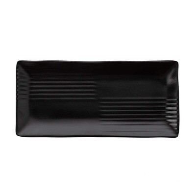 Inmiron Matte Rectangular Plate 21x10cm – BLACK