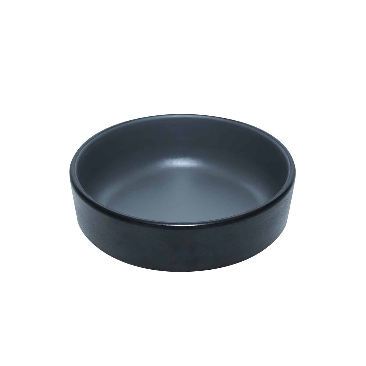 Inmiron Dual Colour Round Sauce Dish 12.7cm – Grey &amp; BLACK