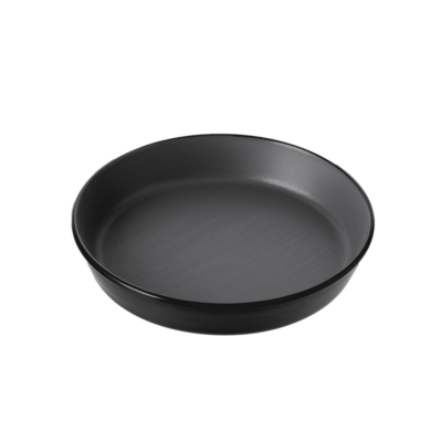 Inmiron Dual Colour Flat Round Bowl 19cm – Grey &amp; BLACK