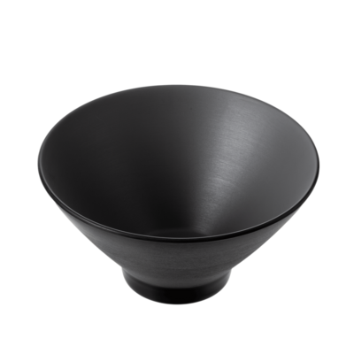 Inmiron Dual Colour V-Shape Round Bowl 20.5cm – Grey &amp; BLACK