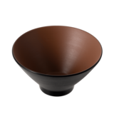 Inmiron Dual Colour V-Shape Round Bowl 20.5cm – Brown &amp; Black