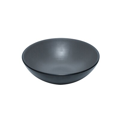 Inmiron Dual Colour Round Bowl 16cm – Grey &amp; Black
