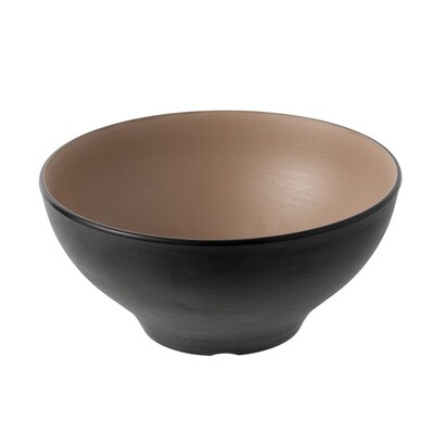 Inmiron Dual Colour Round Bowl 21cmBeige &amp; Black