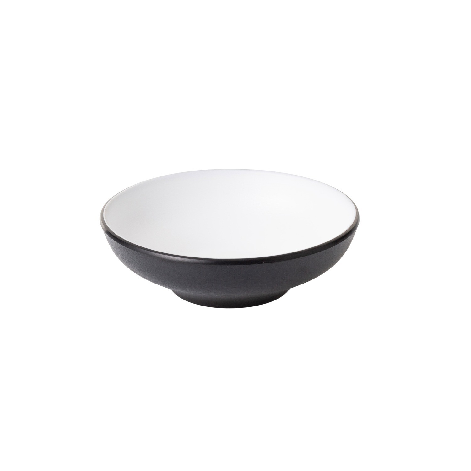 Inmiron Dual Colour Round Bowl 12.3cm – White &amp; Black