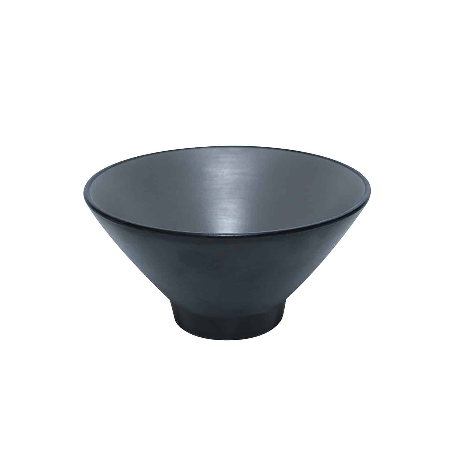 Inmiron Dual Colour V-Shape Round Bowl 15cm – Grey &amp; BLACK