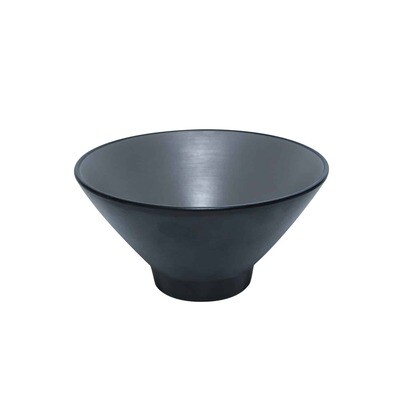 Inmiron Dual Colour V-Shape Round Bowl 15cm – Grey &amp; BLACK