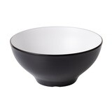 Inmiron Dual Colour Round Bowl 19cm – White &amp; Black