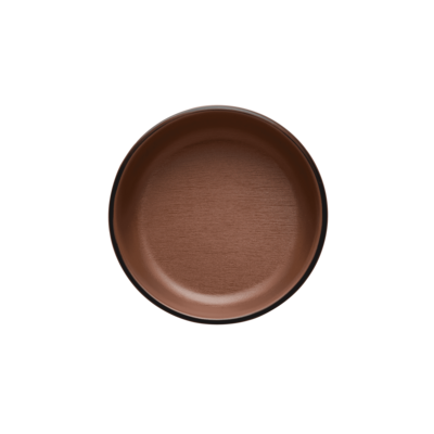 Inmiron Dual Colour Round Sauce Dish 12.7cm – Brown &amp; Black