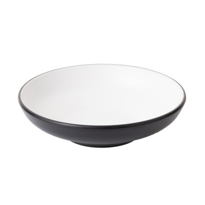 Inmiron Dual Colour Round Bowl 17.5cm – White &amp; Black