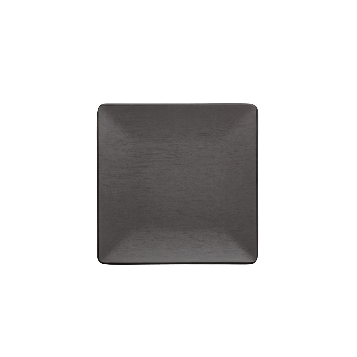 Inmiron Dual Colour Square Plate 17.5x17.5cmGrey &amp; Black
