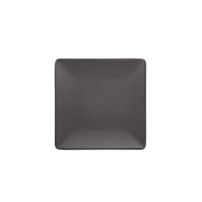 Inmiron Dual Colour Square Plate 17.5x17.5cmGrey &amp; Black