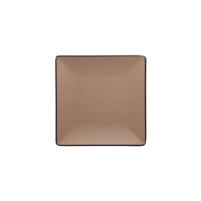 Inmiron Dual Colour Square Plate 17.5x17.5cmBeige &amp; Black