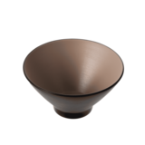 Inmiron Dual Colour V-Shape Round Bowl 17.8cm – Beige &amp; Black