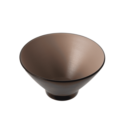 Inmiron Dual Colour V-Shape Round Bowl 17.8cm – Beige &amp; Black