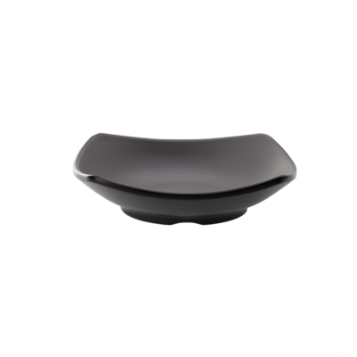 Inmiron Dual Colour Square Sauce Dish 15x15cmGrey &amp; Black