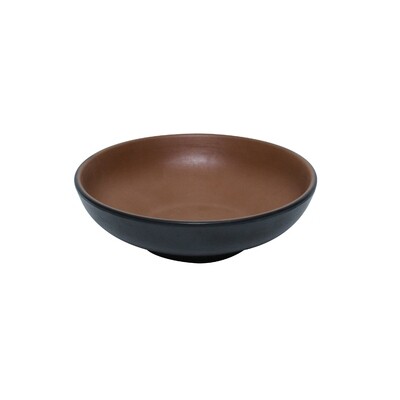 Inmiron Dual Colour Round Bowl 12.3cm – Brown &amp; Black