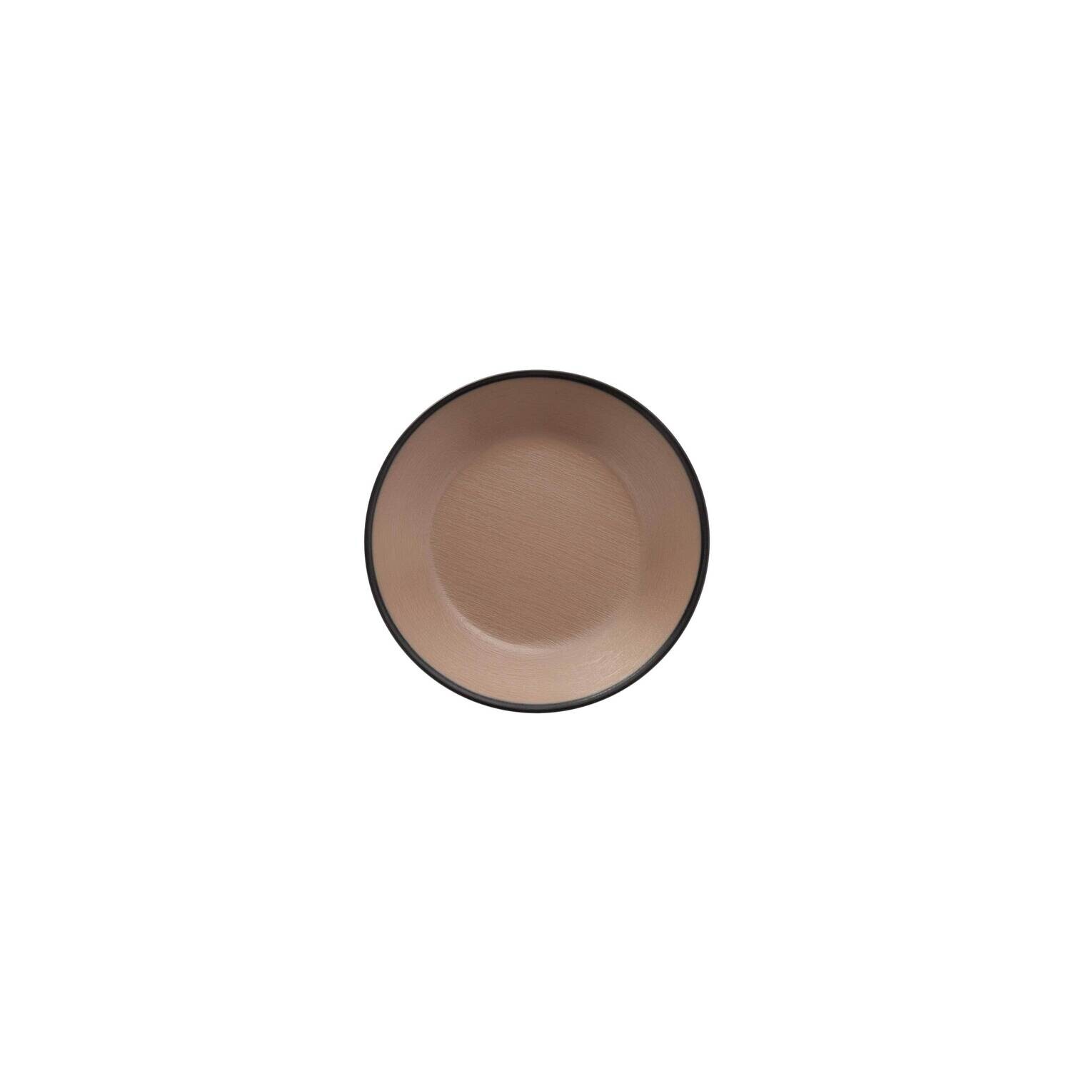 Inmiron Dual Colour Round Sauce Dish 11cmBeige &amp; Black