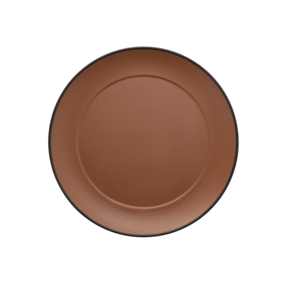 Inmiron Dual Colour Round Sauce Dish 13cmBrown &amp; Black