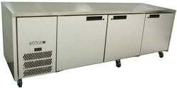 Williams Emerald - Three Door Stainless Steel Under Counter Refrigerator