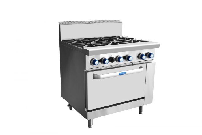 Cookrite 6 Burners With Oven - LPG