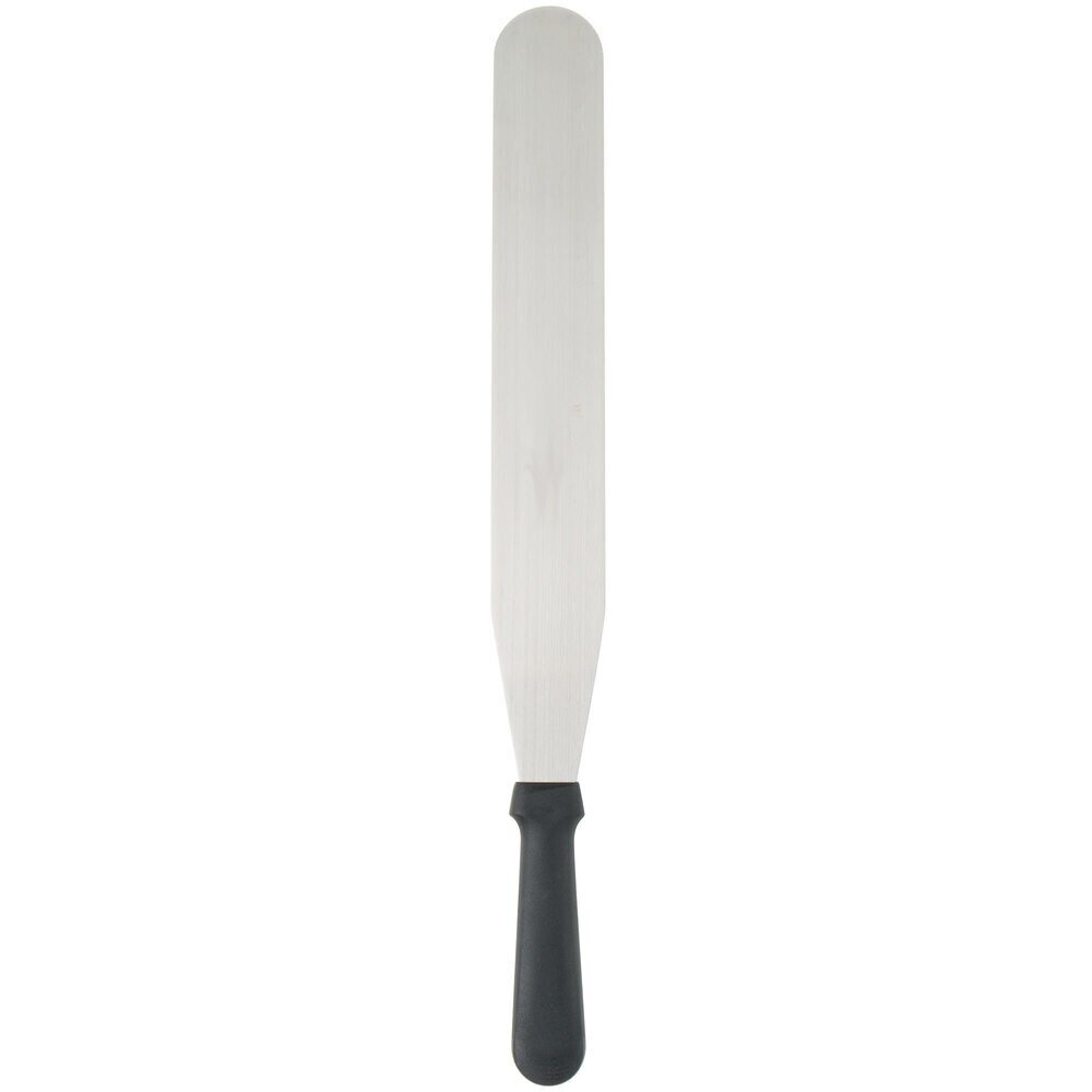 Straight Spatula Black Stainless Steel 150mm