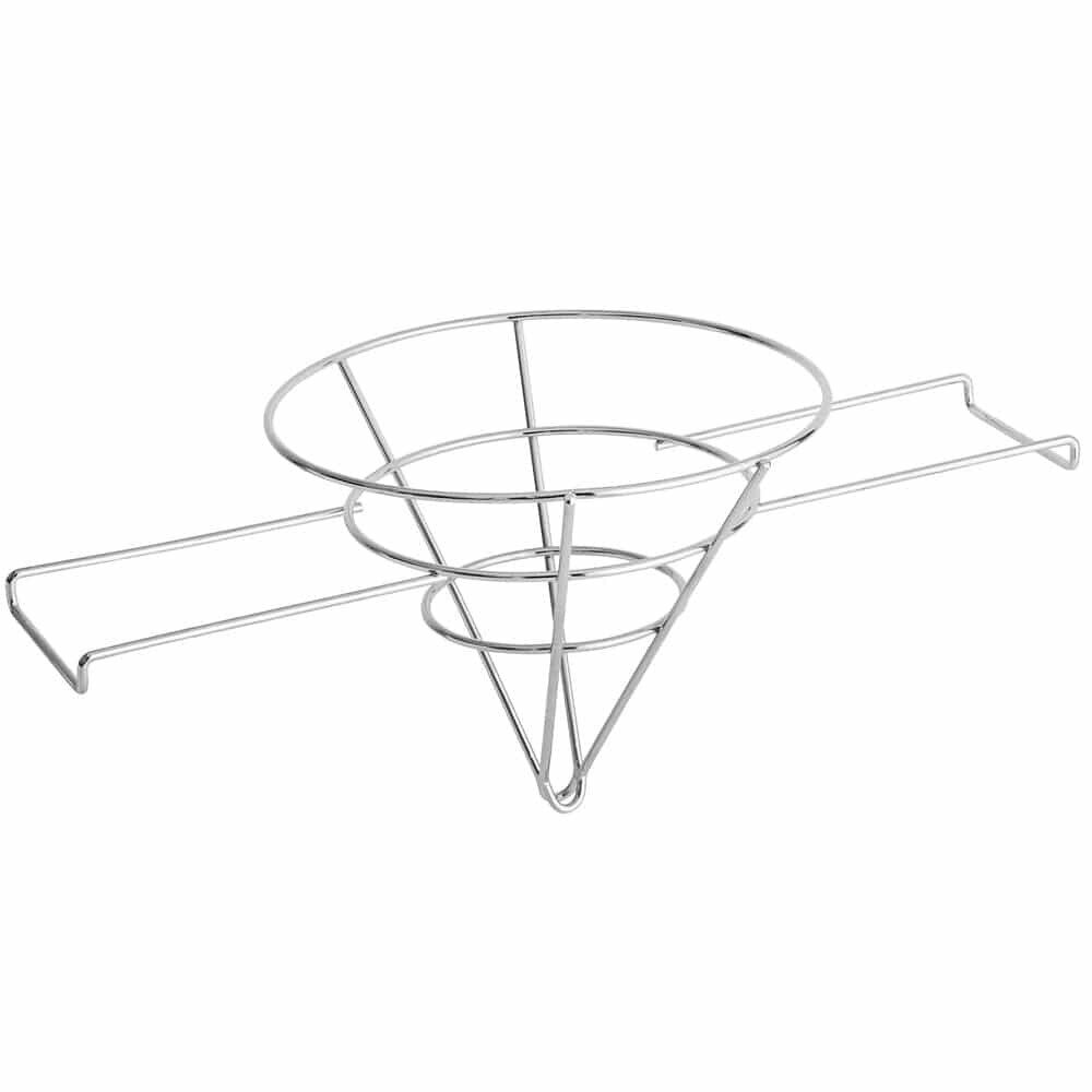 10&quot; Chrome-Plated Steel Fryer Oil Cone Filter Holder