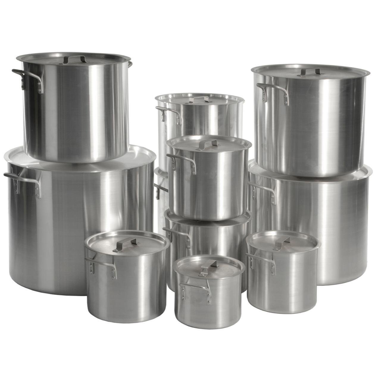 Aluminium Stockpot and Lid 290mm deep