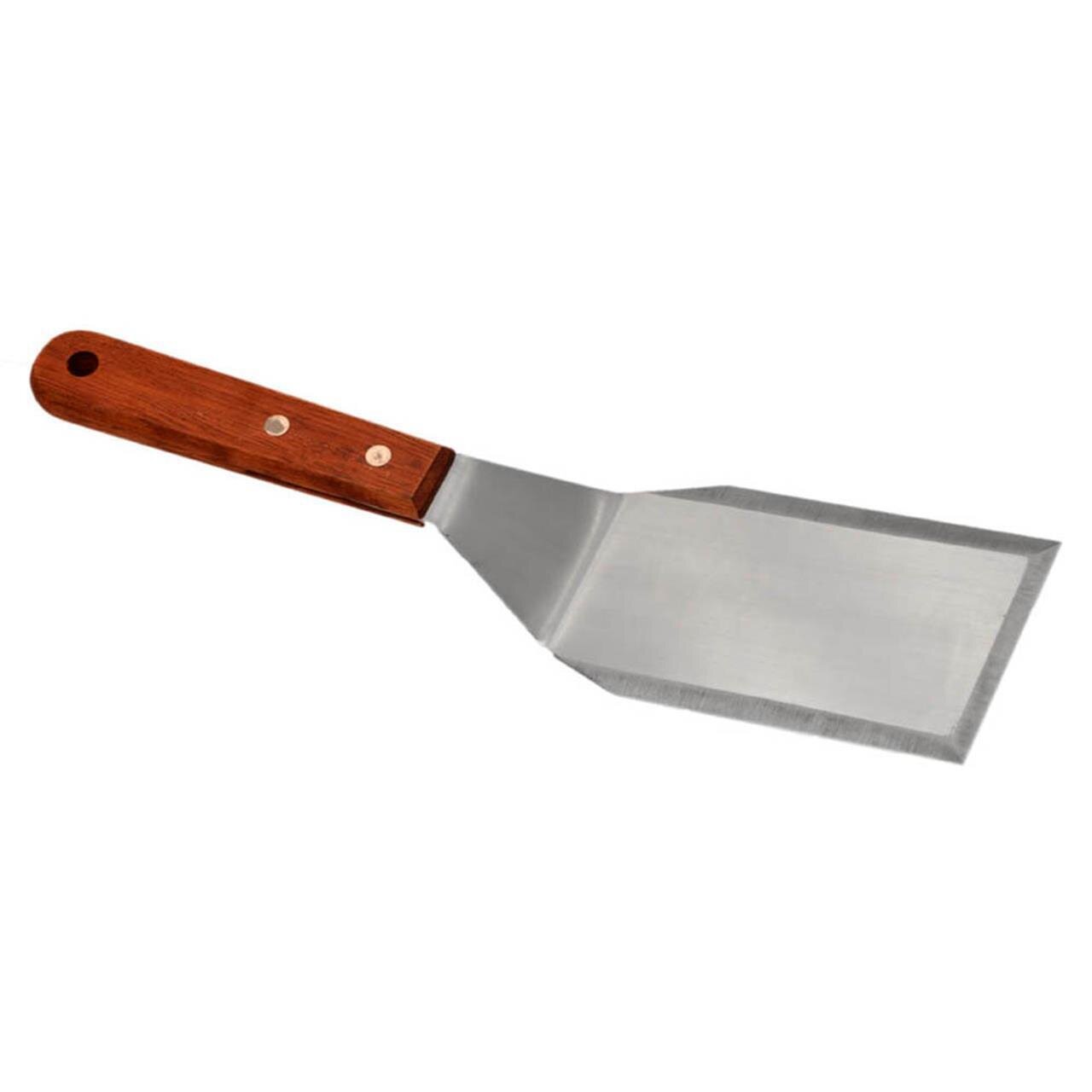 Griddle Scraper Cranked Wood Handle