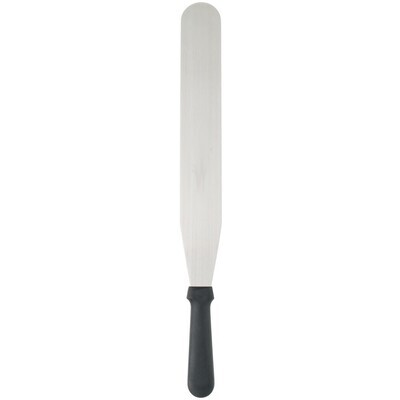 Straight Spatula Black Stainless Steel 150mm