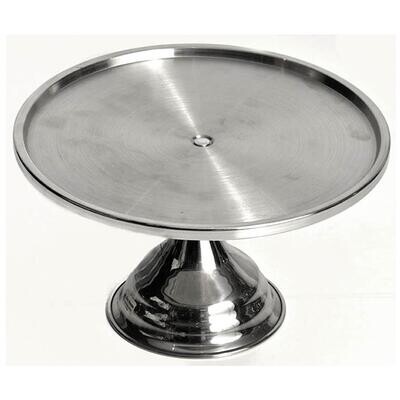 Cake Stand Tall Stainless Steel