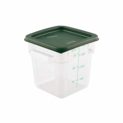 Square Storage Food Containers 3.8lt PC